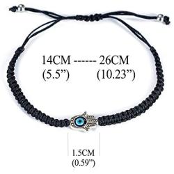 Handmade String Evil Eye Bracelet for Women Men Teen Girls Boys Black Red Thread Adjustable Bracelets Minimalist Jewelry