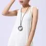 Coostuff Black Sandalwood Pendants Necklace for Women Handmade Long Sweater Necklaces Jewelry Coostuff Black Sandalwood Pendants Necklace for Women Handmade Long Sweater Necklaces Jewelry