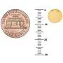 Ritastephens 14k Yellow Gold Mini Disc Pendant Adjustable Chain Necklace 16-18 Inches Ritastephens 14k Yellow Gold Mini Disc Pendant Adjustable Chain Necklace 16-18 Inches