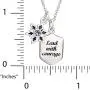 Disney Frozen 2 Elsa Fine Silver Plated Pendant Necklace, 16 + 2'' Extender Disney Frozen 2 Elsa Fine Silver Plated Pendant Necklace, 16 + 2'' Extender