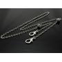 Brenda Elaine Jewelry Womens Mask Lanyard/Necklace with Ornate Beads, Silver, Copper, Brass