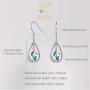 “Purity of Love” Crystals from Swarovski 925 Sterling Silver hypoallergenic allergy free Teardrop Spiral Dangle Earrings for Sensitive Ears, Jewelry Gift for women