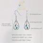 “Purity of Love” Crystals from Swarovski 925 Sterling Silver hypoallergenic allergy free Teardrop Spiral Dangle Earrings for Sensitive Ears, Jewelry Gift for women “Purity of Love” Crystals from Swarovski 925 Sterling Silver hypoallergenic allergy free Teardrop Spiral Dangle Earrings for Sensitive Ears, Jewelry Gift for women