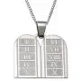 Joyful Sentiments Inspirational Jewelry Stainless Steel Ten Commandments Pendant With 18'' Necklace And 3'' Extender Joyful Sentiments Inspirational Jewelry Stainless Steel Ten Commandments Pendant With 18'' Necklace And 3'' Extender