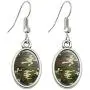 GRAPHICS & MORE Green Camouflage Novelty Dangling Drop Oval Charm Earrings GRAPHICS & MORE Green Camouflage Novelty Dangling Drop Oval Charm Earrings