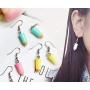 3 Pairs Colorful Pencil Dangle Earrings for Women Girls Kids - Funny Cute Pen Pendant Earring Artist Jewelry