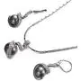 Yoursfs 18KGP Necklace Clip on Silver Earrings Vintage Knot Jewelry Set Yoursfs 18KGP Necklace Clip on Silver Earrings Vintage Knot Jewelry Set