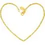 Lifetime Jewelry 2mm Rounded Scroll Anklet for Women & Girls 24k Real Gold Plated Lifetime Jewelry 2mm Rounded Scroll Anklet for Women & Girls 24k Real Gold Plated