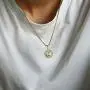 Trendsmax Astrology Constellation Horoscope Zodiac Pendant Necklace for Women Mens Gold Plated Stainleess Steel 22inch Box Chain