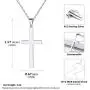 Nofade Silver Simple Cross Necklace 925 Sterling Silver Minimalist Cross Pendant Necklace with Rolo Chain 18 Religious Christian Jewelry Gift Nofade Silver Simple Cross Necklace 925 Sterling Silver Minimalist Cross Pendant Necklace with Rolo Chain 18 Religious Christian Jewelry Gift