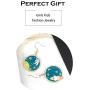 Creative Cute Cartoon Astronaut Stud Earrings for Women Asymmetric Spaceman Star Drop Earrings Hypoallergenic Jewelry