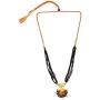 Efulgenz Indian Bollywood Antique Traditional Gold Plated Thushi Mangalsutra Pendant Necklace Set Jewelry for Women