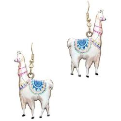 White Llama Fashion Dangle Earring