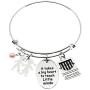 MS.CLOVER It Takes A Big Heart to Teach Little Minds Adjustable Teacher Bracelet, Gifts for Teachers for End of Year Gift.