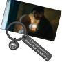 ENSIANTH The Umbrella Academy Inspired Gift I Love You As Much As Number Five Loves Dolores Black Keychain Number 5 Fans Gift