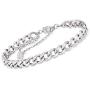 Ross-Simons Italian Sterling Silver 6.3mm Curb-Link Bracelet With Magnetic Clasp