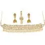 Bindhani Womens Bollywood Style Jewellery Bridemaids Gold Plated Choker Kundan Necklace Earrings Tikkas Indian Bridal Jewelry Set for Wedding Bindhani Womens Bollywood Style Jewellery Bridemaids Gold Plated Choker Kundan Necklace Earrings Tikkas Indian Bridal Jewelry Set for Wedding