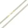.925 Two Tone Sterling Silver 4.5MM or 5.5MM Flexible Flat Magic Herringbone Chain Necklace .925 Two Tone Sterling Silver 4.5MM or 5.5MM Flexible Flat Magic Herringbone Chain Necklace