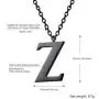 PROSTEEL Stainless Steel/Sterling Silver Initial Name Necklace, A to Z Initial Letter Personalized Necklaces for Men Women, Gold/Silver/Black Tone, 16''/20'' Adjustable, Come Gift Box