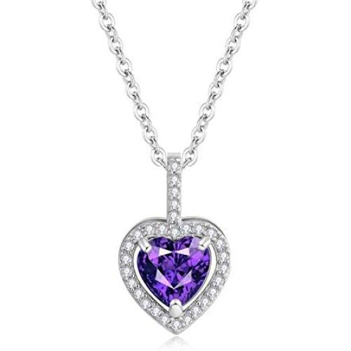 Yeehung 925 Sterling Silver Necklace for Women 14K Gold Plated Silver Heart Pendant Necklace with Cubic Zirconia High-end Birthday Gifts for Women Fashion Jewelry
