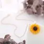 krun Sunflower Pendant Necklace Pearl Leaf Chain Resin Boho Handmade Drop Choker Necklace for Women Girls krun Sunflower Pendant Necklace Pearl Leaf Chain Resin Boho Handmade Drop Choker Necklace for Women Girls