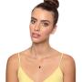 14k Yellow Gold Star of David Necklace Inscribed with Shema Yisrael in 24k Gold on Crystal, 18'' Gold Filled Chain - NanoStyle Jewelry