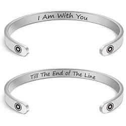 Avengers Inspire Gift I Am with You Till The End of The Line Puzzle Keychain Captain America Shield Charm Avengers Jewelry for Teens