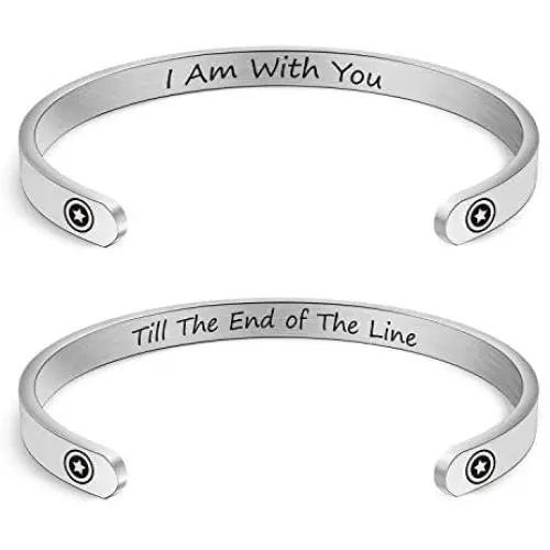 Avengers Inspire Gift I Am with You Till The End of The Line Puzzle Keychain Captain America Shield Charm Avengers Jewelry for Teens Avengers Inspire Gift I Am with You Till The End of The Line Puzzle Keychain Captain America Shield Charm Avengers Jewelry for Teens