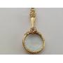 1928 Jewelry Gold Toned Magnifying Glass Necklace 1928 Jewelry Gold Toned Magnifying Glass Necklace