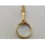 1928 Jewelry Gold Toned Magnifying Glass Necklace