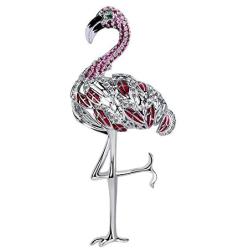 KimYoung Flamingo Brooch Pin Jewelry for Women, Gifts for Girlfriend Wife