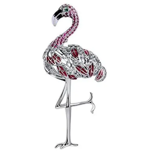 KimYoung Flamingo Brooch Pin Jewelry for Women, Gifts for Girlfriend Wife KimYoung Flamingo Brooch Pin Jewelry for Women, Gifts for Girlfriend Wife