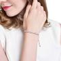 J.Fée Sterling Silver Bracelet, S925 Tennis Bracelet Sparkling 5A Cubic Zirconia Adjustable Bracelet for Women Girls to Mother Day, Exquisite Box