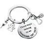 CYTING Veterinarian Keychain These Keys Belong to an Awesome Vet Tech/Nurse Keychain Appreciation Gift Veterinary Medicine Graduation Gift