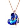 YAUNGEL “I love you Forever''with Heart Pendant Necklaces Jewelry.Gift for Wife,Girlfriend Daughter Mother Sister Grandma Fiancée Gifts, Made with Swarovski Crystal