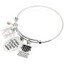 MS.CLOVER It Takes A Big Heart to Teach Little Minds Adjustable Teacher Bracelet, Gifts for Teachers for End of Year Gift.