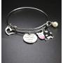 TongXin Funny Cow Jewelry for Women Just a Girls Who Loves Cow Bracelet Cow Themed Farm Gifts Cow Lover Gifts for Girls