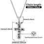 LKV Cactus Jack Cross Pendant Gold Plated Brass Necklace Iced Out Cubic Zircon Hip Hop Jewelry