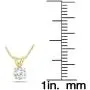 14K Yellow Gold 1 Carat AGS Certified Diamond Pendant and Earring Matching Set