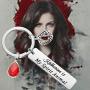 KEYCHIN Vampire Fans Gift American TV Show Inspired Jewelry Damon/Stefan Salvatore Is My Spirit Animal Keychain Horror Movie Peripheral Gift