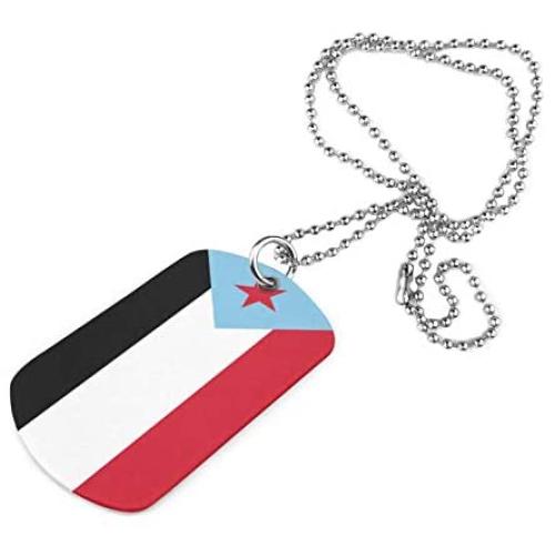 Jewelry South Yemen Flag Pendant Military Brand Necklace For Men Women