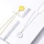 ChicSilver 925 Sterling Silver 12 Constellation Necklace Round Astrology Horoscope Zodiac Sign Pendant Necklace, Silver/Gold (with Gift Box) ChicSilver 925 Sterling Silver 12 Constellation Necklace Round Astrology Horoscope Zodiac Sign Pendant Necklace, Silver/Gold (with Gift Box)