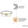 VNOX Custom Engraving Medical Symbol Rose Gold Plated Stainelss Steel CZ Link Bracelet for Women Girl,7.6'' VNOX Custom Engraving Medical Symbol Rose Gold Plated Stainelss Steel CZ Link Bracelet for Women Girl,7.6''