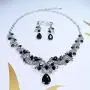 Mlouye Wedding Necklace Sets Earrings Teardrop Leaf Ribbon Vine Statement Jewelry Set Mlouye Wedding Necklace Sets Earrings Teardrop Leaf Ribbon Vine Statement Jewelry Set