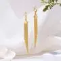 Tassel Dangle Earrings 18k Gold Plated Long Metal Chain Drop Earrings Minimalist Huggie Hoop Fringe Earrings For Women Girls Kids Dainty Hypoallergenic Earrings Christmas Thanksgiving Day Gifts