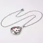 U7 Flying Ladybug Pendant Red Enamel Unique Animal Shape Photo Locket Pendant Necklace