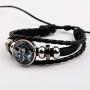 My Hero Wristband Braided Bracelet Necklace Anime My Hero Time Gemstone Leather Jewelry
