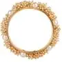 Efulgenz Indian Bollywood Traditional Ethnic Gold Plated Pearl Studded Bracelets Bangle Set Wedding Jewelry for Women