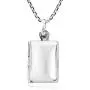AeraVida Cute & Engravable Rectangular Locket .925 Sterling Silver Pendant Necklace
