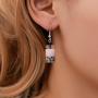 Mountainer 6 Pairs Cute Pearl Milk Tea Dangle Earrings Funny Drop Earrings for Women Girls Valentines Day Gift